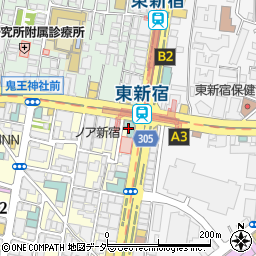 イーホテル東新宿周辺の地図