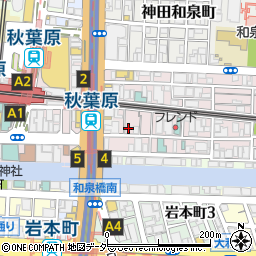 リパーク神田佐久間町２丁目駐車場周辺の地図
