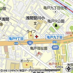 ひがし東京　夜間救急・動物医療センター周辺の地図