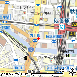 元祖寿司 秋葉原万世橋店周辺の地図
