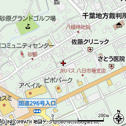 千葉県匝瑳市八日市場イ2705周辺の地図