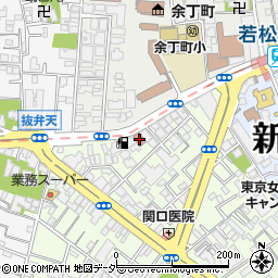 牛込抜弁天郵便局周辺の地図