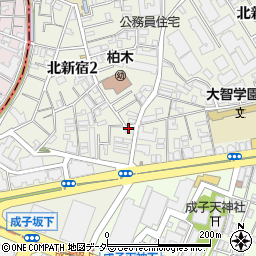 まいばすけっと北新宿２丁目店周辺の地図