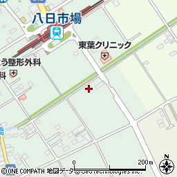 千葉県匝瑳市八日市場イ453-39周辺の地図