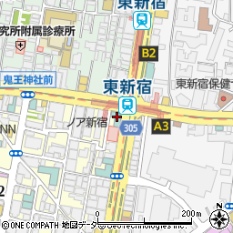 イーホテル東新宿周辺の地図