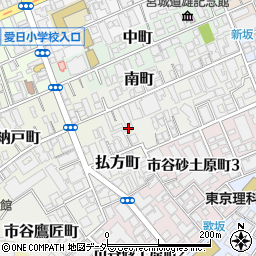 東京都新宿区払方町6周辺の地図