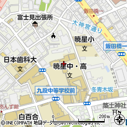 東京都千代田区富士見1丁目2周辺の地図