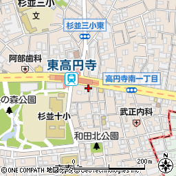 モスバーガー東高円寺店周辺の地図