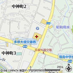 生鮮市場ＴＯＰ昭島中神店周辺の地図