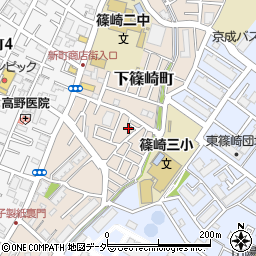 東京都江戸川区下篠崎町7周辺の地図