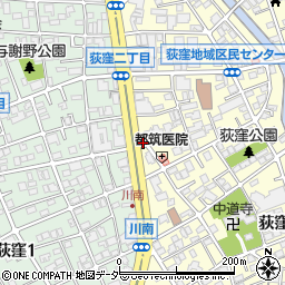 荻窪川南郵便局 ＡＴＭ周辺の地図