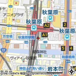 ブックオフ秋葉原駅前店周辺の地図