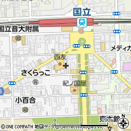 お茶の時田園　国立駅前店周辺の地図