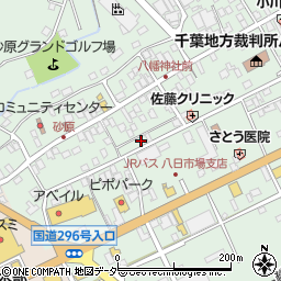 千葉県匝瑳市八日市場イ2708周辺の地図