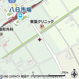 千葉県匝瑳市八日市場イ453-29周辺の地図