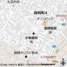 東京都江戸川区篠崎町4丁目周辺の地図
