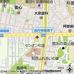 華屋与兵衛 高円寺店周辺の地図