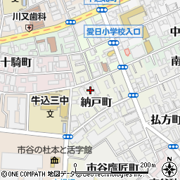 東京都新宿区納戸町21周辺の地図