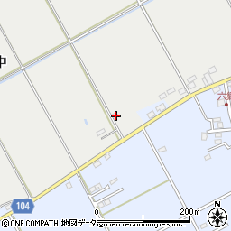 千葉県匝瑳市上谷中52周辺の地図