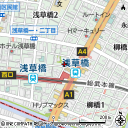 馬刺しと牡蠣 酔つ馬 YOTUBA 浅草橋東口店周辺の地図