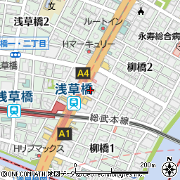 フレッシュネスバーガー 浅草橋店周辺の地図