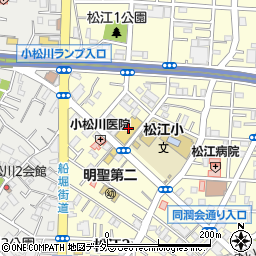 松江再開発ビル周辺の地図