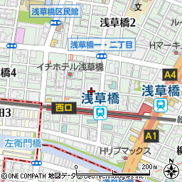 ローソン・スリーエフ浅草橋店周辺の地図