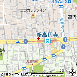 マクドナルド新高円寺店周辺の地図