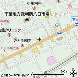 千葉県匝瑳市八日市場イ372周辺の地図