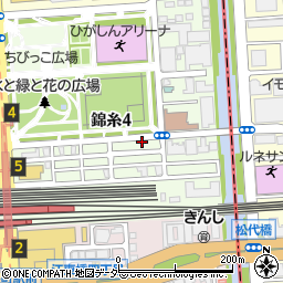 リパーク錦糸４丁目第４駐車場周辺の地図