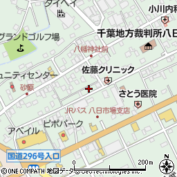 千葉県匝瑳市八日市場イ2724周辺の地図