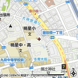 東京都千代田区飯田橋1丁目12周辺の地図