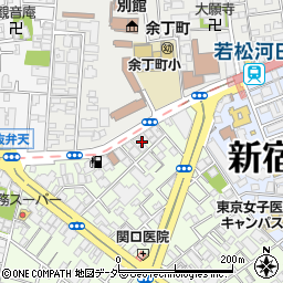 東京都新宿区余丁町9周辺の地図