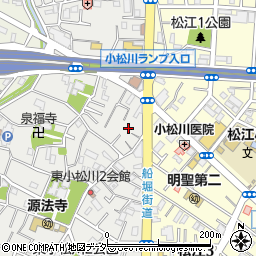 東小松川東公園トイレ周辺の地図