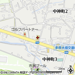 シダックス昭島中神町クラブ周辺の地図