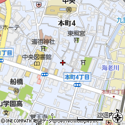 千葉県船橋市本町4丁目36-6周辺の地図