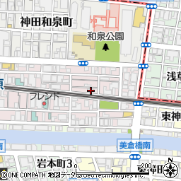 東京都千代田区神田佐久間町3丁目21周辺の地図