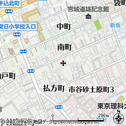 東京都新宿区南町14周辺の地図