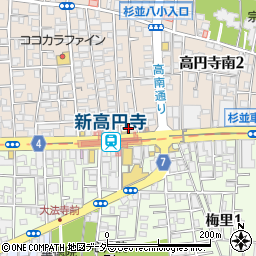 新高円寺荘周辺の地図