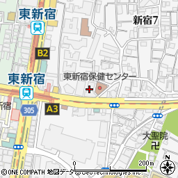 ビクセル新宿周辺の地図