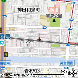 東京都千代田区神田佐久間町3丁目周辺の地図