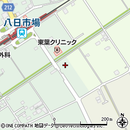 千葉県匝瑳市八日市場イ453-61周辺の地図