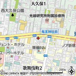 デイリーヤマザキ新宿店周辺の地図