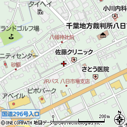 千葉県匝瑳市八日市場イ2723周辺の地図