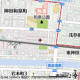 東京都千代田区神田佐久間町3丁目21-3周辺の地図