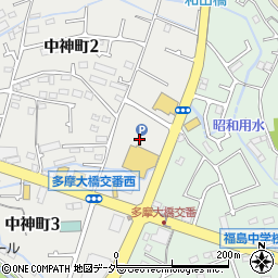 東京都昭島市中神町2丁目19周辺の地図