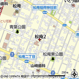 東京都杉並区松庵2丁目周辺の地図