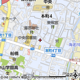 千葉県船橋市本町4丁目36-4周辺の地図
