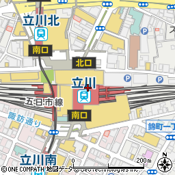 ルミネ立川店　生鮮・惣菜・食料品・酒魚力周辺の地図