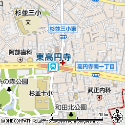 みずほ銀行東高円寺駅前 ＡＴＭ周辺の地図